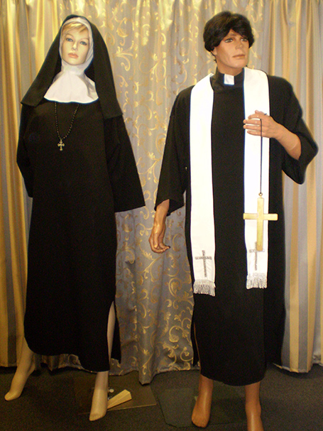Safari Missionary priest and nun costumes