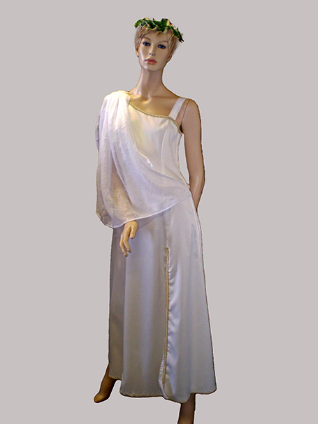 White Roman Goddess costume