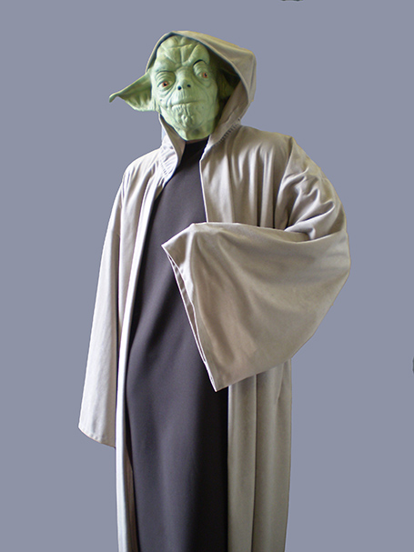 Yoda Star Wars costume, cape, gown and Yoda mask