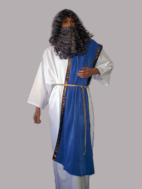 Zeus Greek God costume including wig and beard. Costumes starting with Z