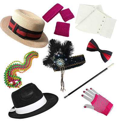 What to pack for a cruise? Image shows a selection of items for a cruise theme night available from Acting the Part in Carlingford