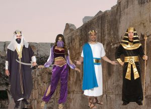 A selection of Greek, Roman, Egyptian & Arabian costumes available to purchse from Acting the Part. A party shop located in Carlingford, Sydney.