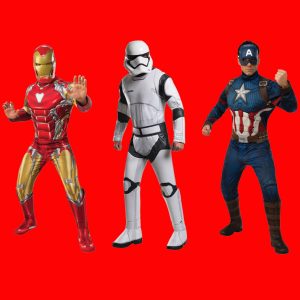 Heroes and Villains costumes available from Acting the Part in Carlingford. A Sydney party shop that sells and hires costumes