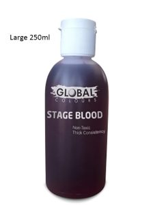 250ml bottle of stage blood Global brand