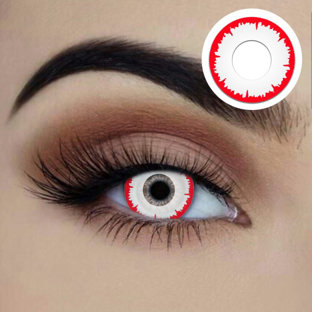 Possessed cosplay contact lenses available to buy in Carlingford, Sydney at Acting the Part Costume shop