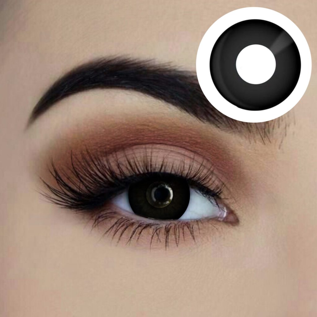 Black contact lenses available to buy in Carlingford, Sydney at Acting the Part Costume shop