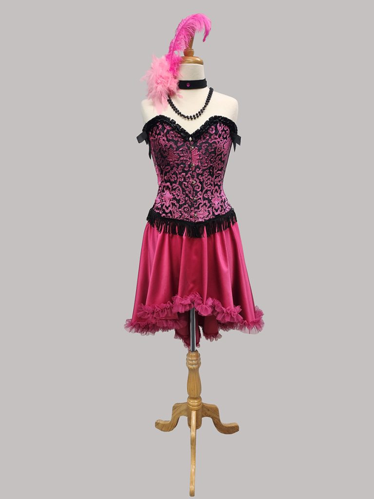 Black & pink saloon girl outfit. Acting the Part, Carlingford, Sydney