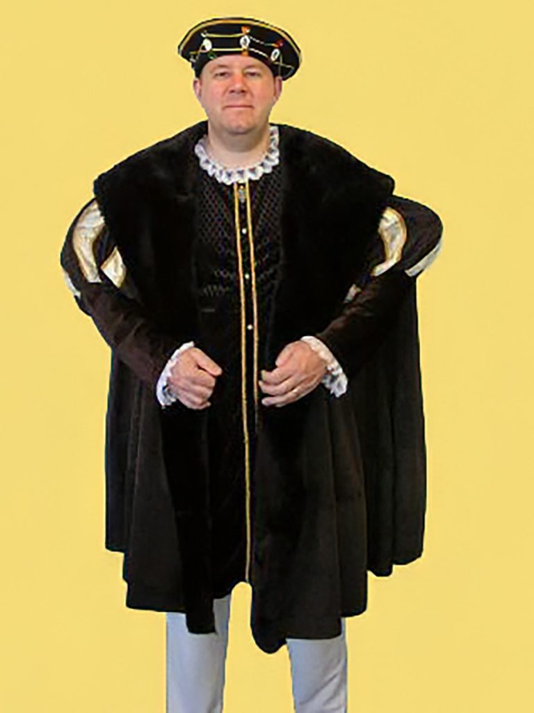 Henry VIII costume available to hire from Acting the Part in Sydney. 