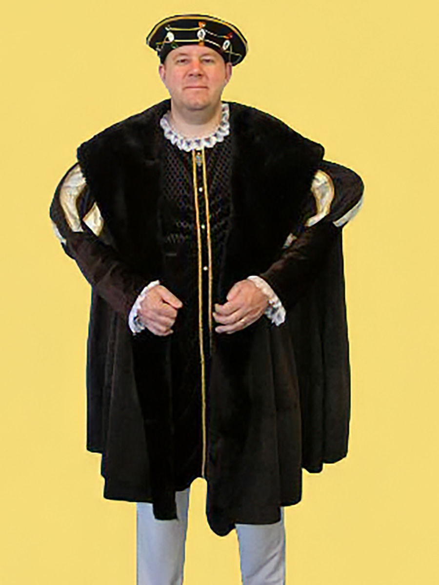 Henry VIII costume available to hire from Acting the Part in Sydney.