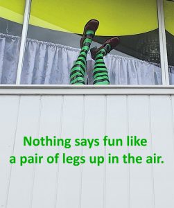 Hire or buy costumes from Acting the Part in Carlingford. These legs are just a hint of how fun a visit to a real costume shop can be.