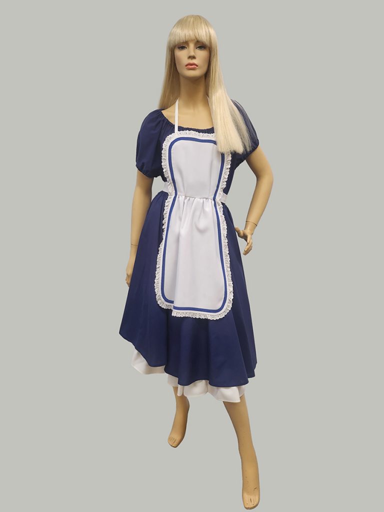Dark blue traditional Alice in Wonderland costume