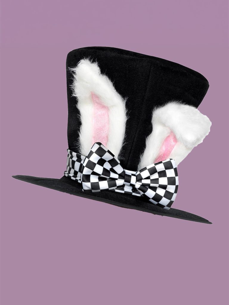 Alice in Wonderland inspired top hat
