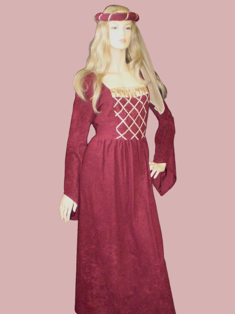 Burgundy Medieval damsel in distress