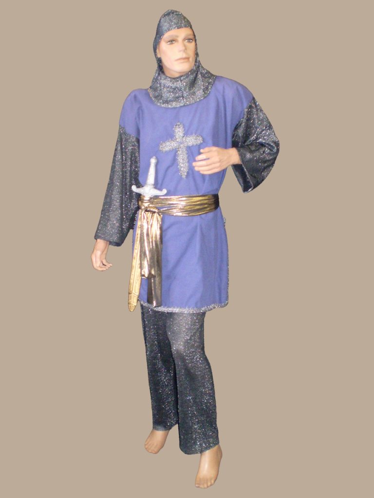 Blue Medieval Knight costume