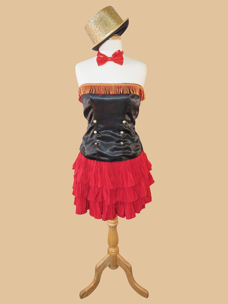 Skirt & bustier female ringmaster costume