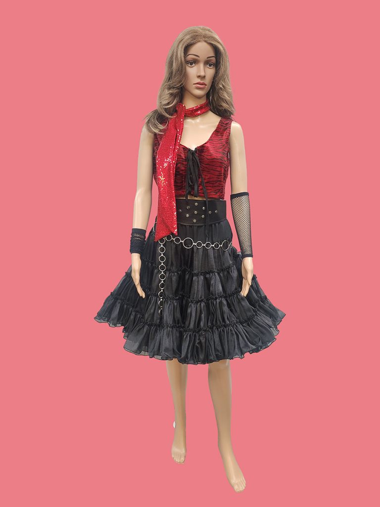 Women's glam rock fashion