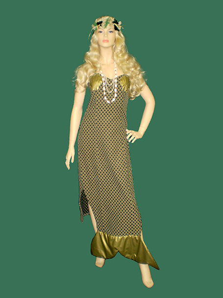 image shows a mannequin dressed in a mermaid costume, just one of Acting the Part ideas for Underwater costumes