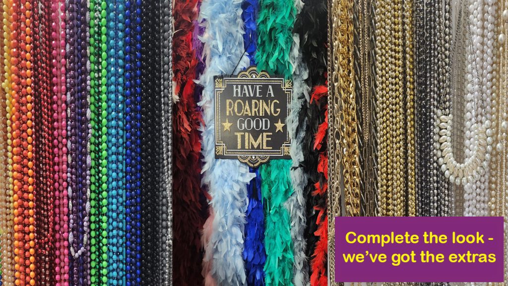 Perfect accessories to complete your last-minute costume, available in a Sydney store.