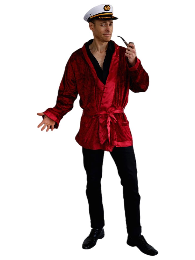 Hugh Hefner style smoking jacket available to purchase in Carlingford, Sydney.