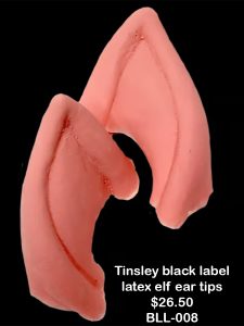 Tinsley transfers black label latex elf ear tips